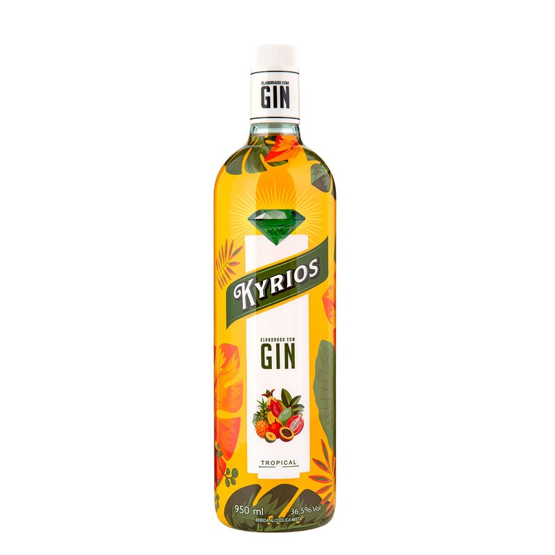 Caixa Gin Kyrios Tropical 950ml c/6