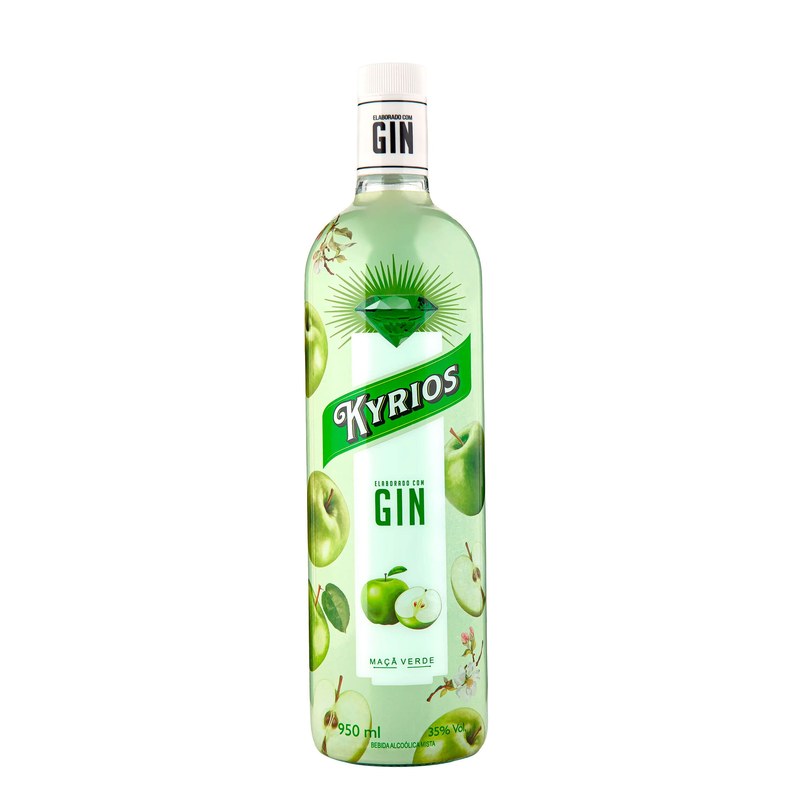Caixa Gin Kyrios Maçã Verde 950ml c/6
