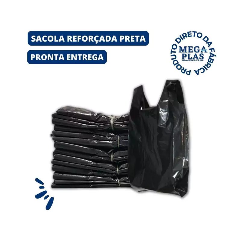 Sacola Preta 35x45 (pct 5kg)
